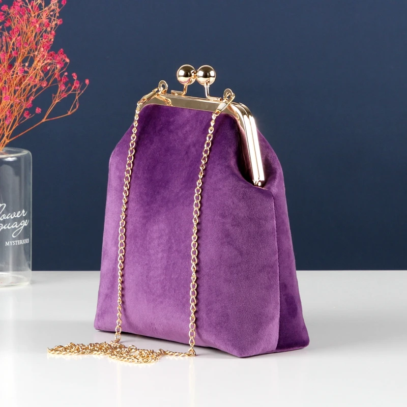 Velvet Soft Bag 5 Colors Bags Shell Lock Women Bags Women's Handbags Chain Women Shoulder Crossbody Bag Fringe crossbody bag,women handbags