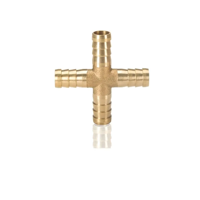 4/6/8/10/12/14/16/19 MM 2-3-4-Way Brass Pagoda Barb Fittings Connectors Air Fuel Water Hose Adapter Copper Pagoda Fittings pipe fitting hose pipe fitting