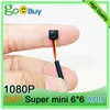 6*6mm Super mini AHD 1080P Camera module 25fps analog signal for CCTV DVR 12V BNC 1/4 CMOS distortionless endoscope camera 1