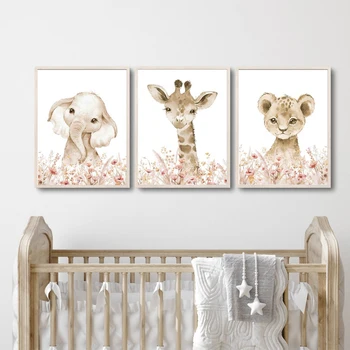 Nordic Animal Canvas Print 1