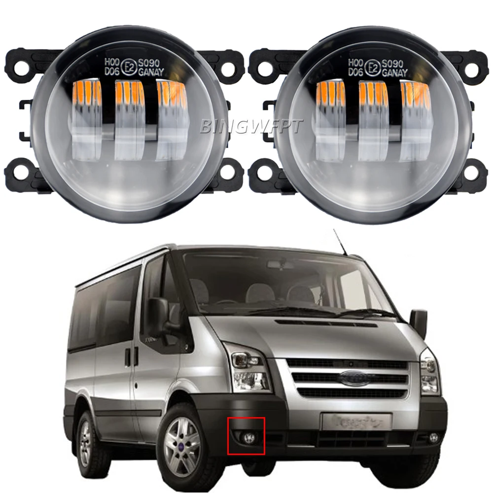 

2pcs For Ford Tourneo Transit Car Styling LED Lens Bulb Fog Light Daytime Running Light DRL 12V High Bright