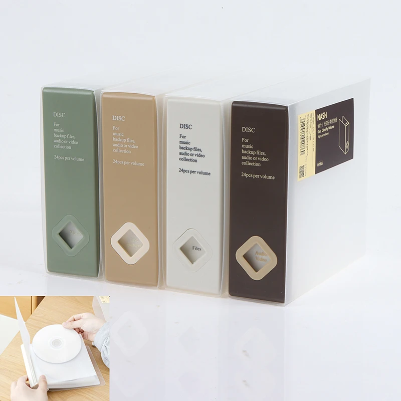 CD 케이스, 24 CD 용량 보관함, 특수 CD 패키지, CD 마감 상자, 침실 자동차 CD 케이스, 1PC