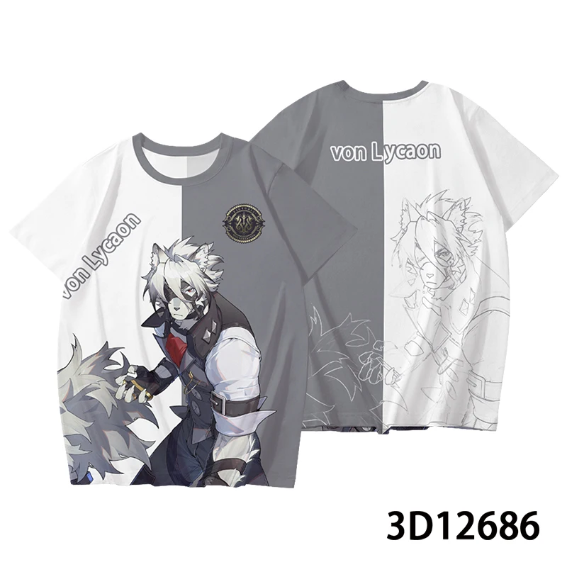 Zenless Zone Zero Series 3D Printed T Shirt For Men/Women Role-playing Clothing Oversized Harajuku Cartoon Top