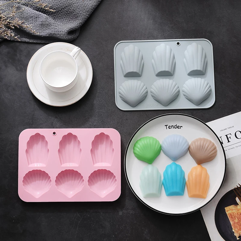 초콜릿 무스 몰드, DIY 케이크 실리콘 몰드, 프랑스 디저트 장식 도구, 제빵기, 6 홀 디자인