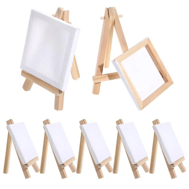  Mini Canvases Panels for Painting with Mini Easel