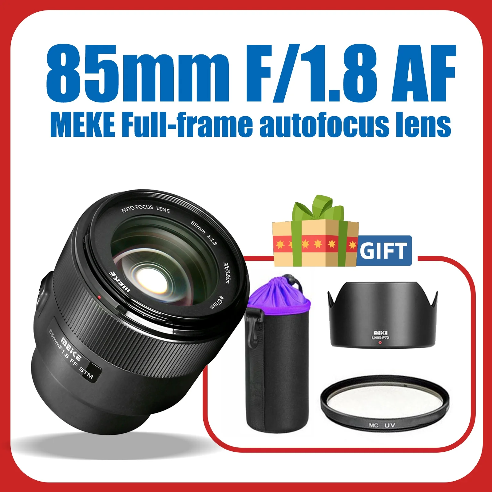 Meike 85mm AF Full Frame STM Medium Telephoto Prime Portrait