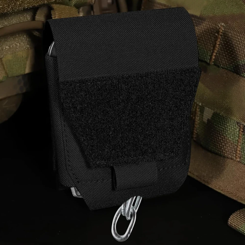 Handcuffs Pouch Molle Shackles Case Universal Handcuffs Holster Quick Release Standard Chain Cuffs Holder for Tactical Vest 5