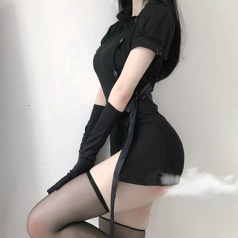 Harajuku Punk Nurse Uniform Ultrashort Dress Sexy Underwear Women Split Skirt Home Sleepwear Cosplay Uniform Showgirl Costumes women lingerie,women lingerie set,women cosplay costume