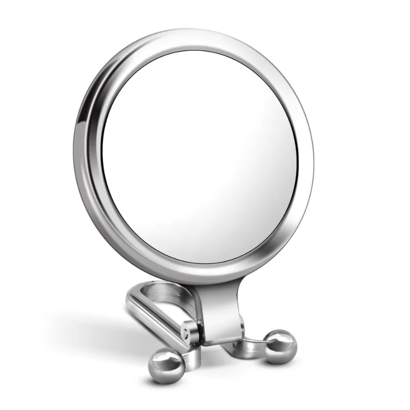 B Beauty Planet Espejo de aumento 20X, espejo de dos caras, aumento 20X/1X,  espejo de maquillaje plegable con soporte de mano/soporte, uso para