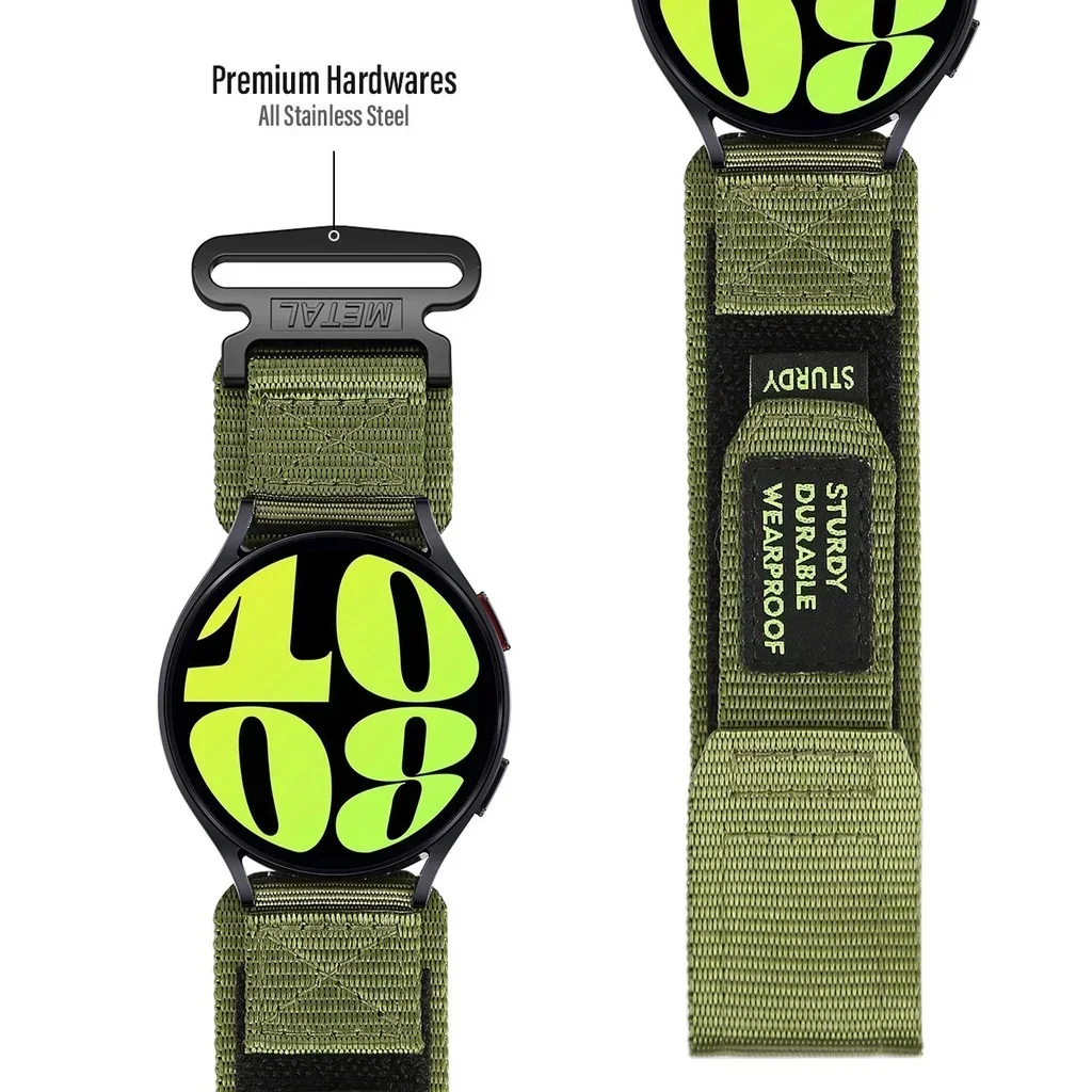 Adjustable Nylon Smartwatch Strap - Breathable and Durable Replacement Band