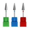 ECO Economy Carbide 6*15mm nail drill bit cuticle clean Maincure Pedicure Cone Shape Milling Cutter Manicure Rotary Burr 2
