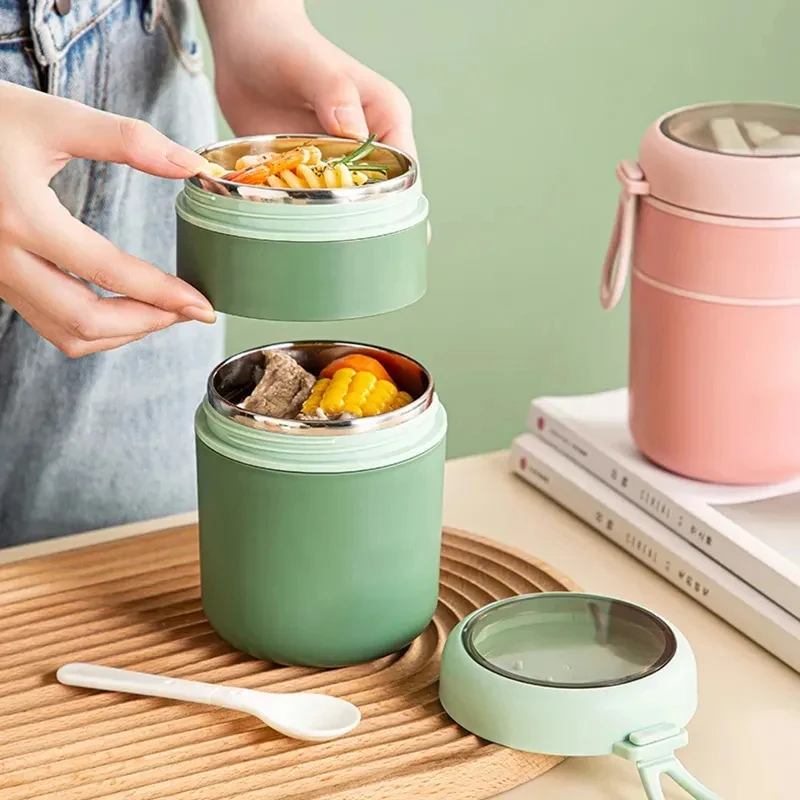 530ml/710ml 음식 보온병, 보온 수프컵, 보온 용기, 스테인리스 도시락, 학생용 보온 도시락