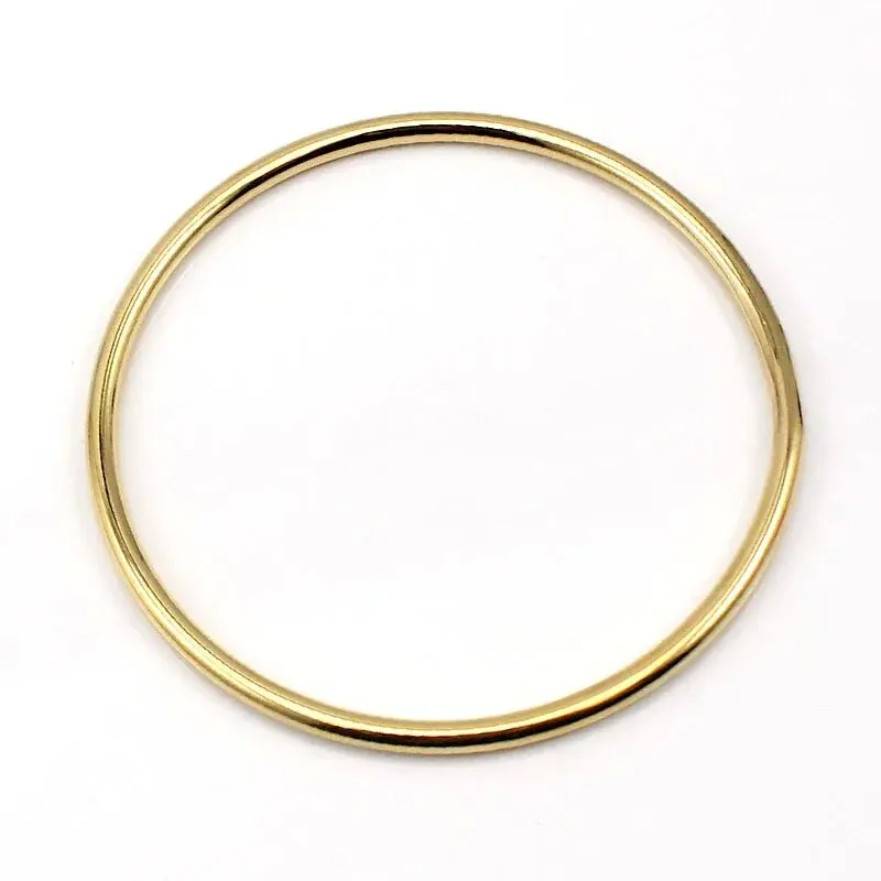 Stainless Steel Jewelry Bangle Casual Simple Silver Color Circle Bracelet For Women Drop Shipping 6