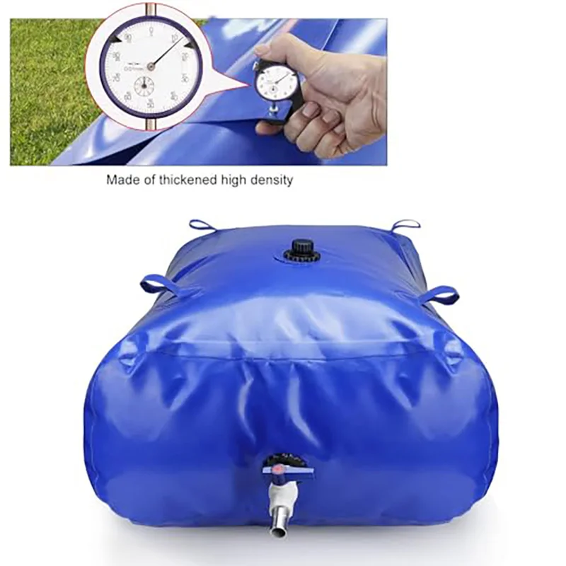 Foldable Water Bladder Storage Container for Drought Resistant Emergency Unicycle water storage bag