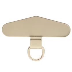 Universal Ultra - Thin Stainless Steel Phone Tether Tab and Lanyard Strap Set - 3Pcs (Gold - A)