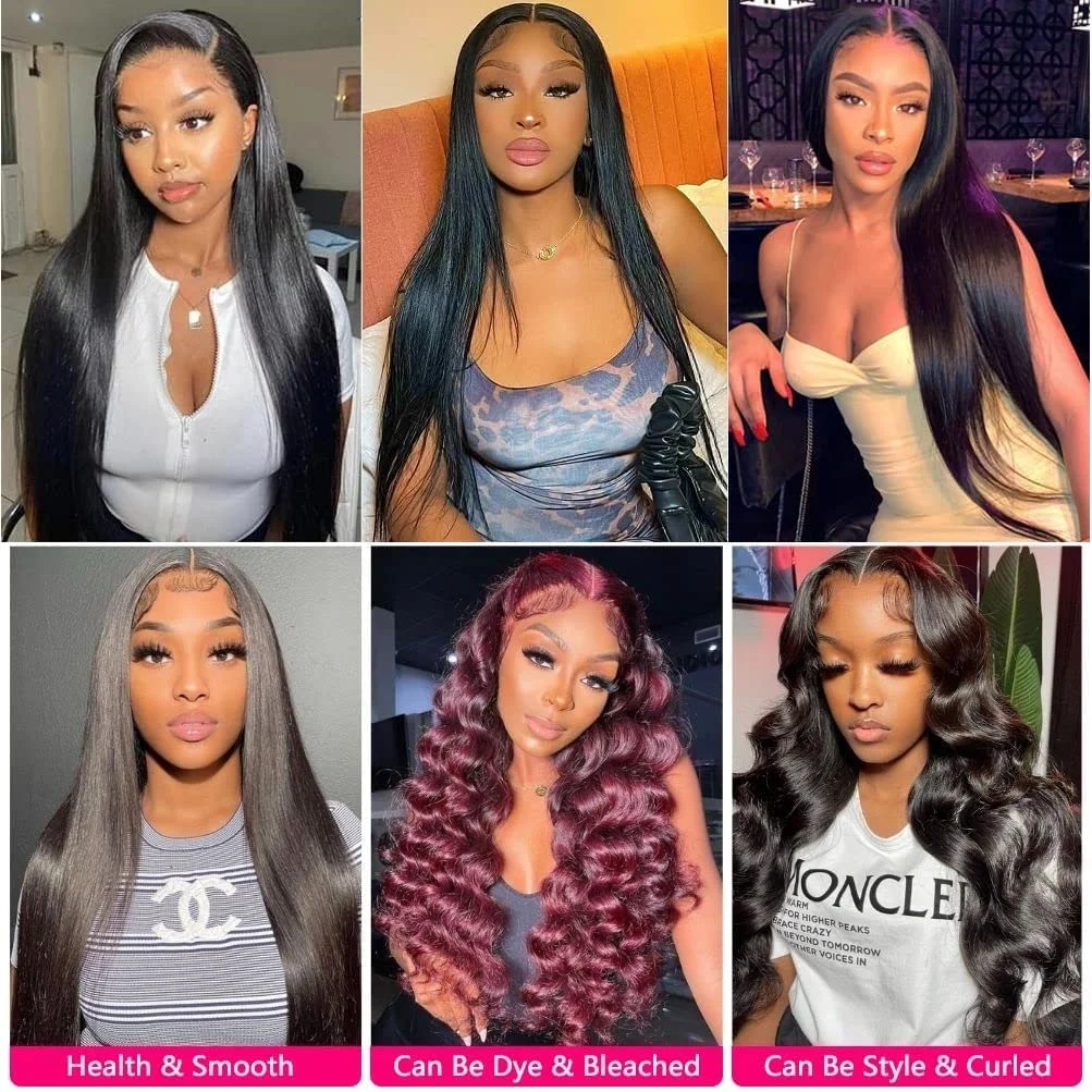 Human Hair Brazilian Virgin Hair Weft with Closure 3/4 Bundles 4x4 13x4 lace closure