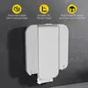 Folding Shower Seat Wall Mounted 485lbs Load-Bearing Flip-up Design Anti-slip ABS Material Seat Bathroom Hallway Sauna Room 4