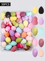 50PCS Mixed color Makeup Sponge,Suitable For Cream & Powder Concealer, Loose Powder Makeup Applicator Random mixing of colors 1