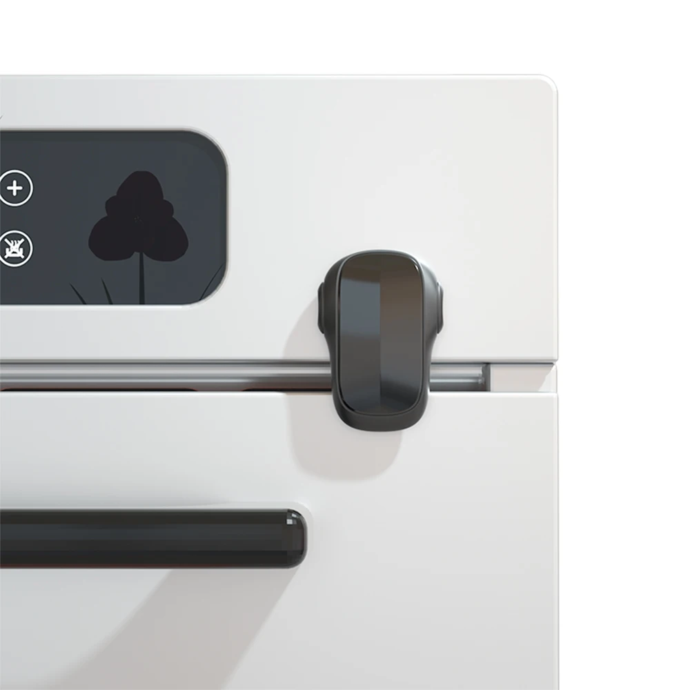 SAFELON 1 팩  안전 오븐 도어 잠금 장치, 주방 안전을 위한 이중 버튼 오븐 잠금 장치