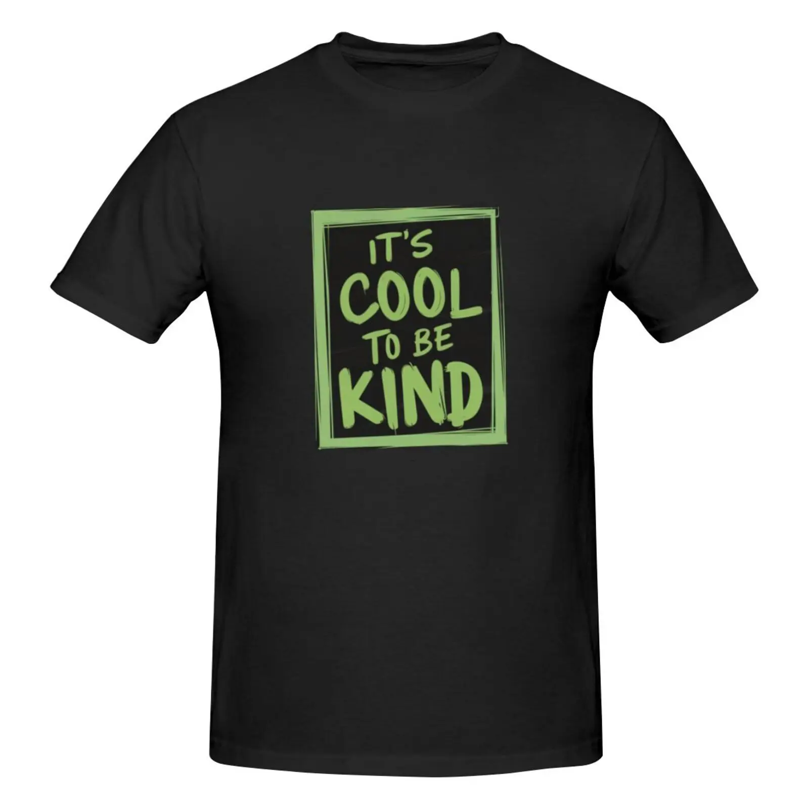 

Trendy Fashion Short Sleeve Printed Men's T-Shirt - "IT'S COOL TO BE KIND"