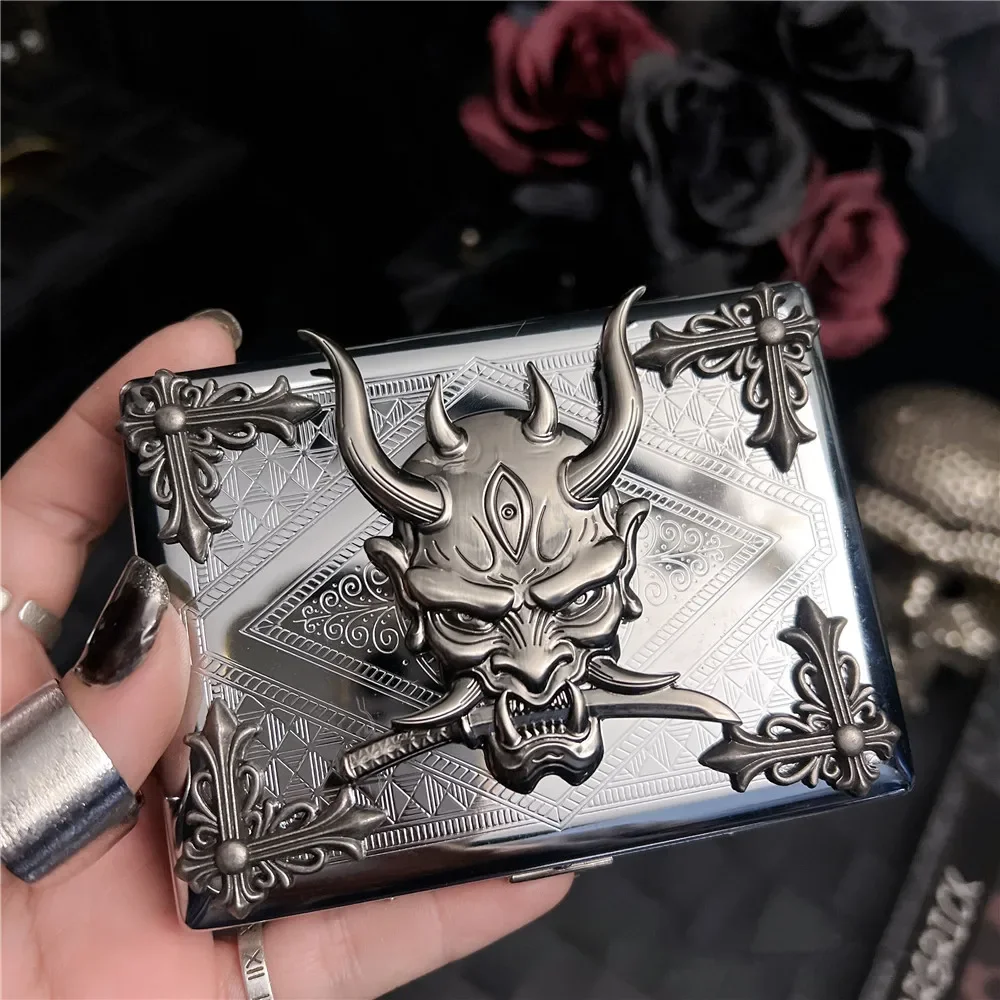 

Stainless Steel Cases Cigarette Case Tobacco Holder Pocket Box Storage Container Cigarette Accessories Exquisite Gifts Gadget