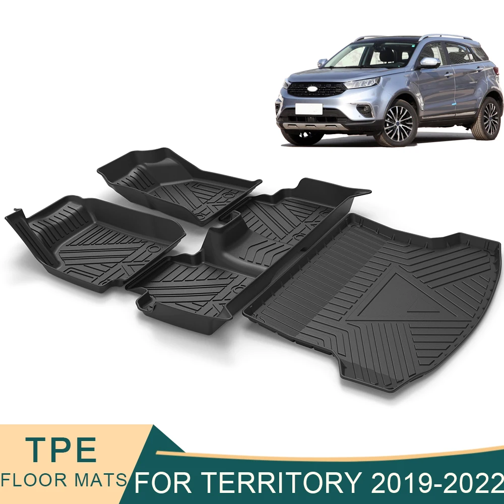 ForFordTerritory20192022AutoCarFloorMatsAllWeatherTPEFoot