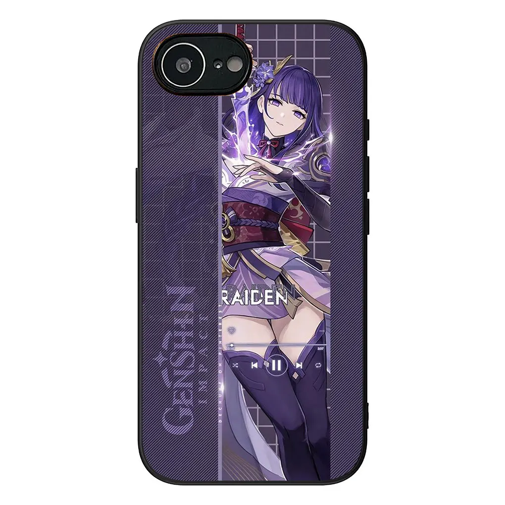 Genshin Impact Baal Raiden Shogun & Venti Themed Phone Cover