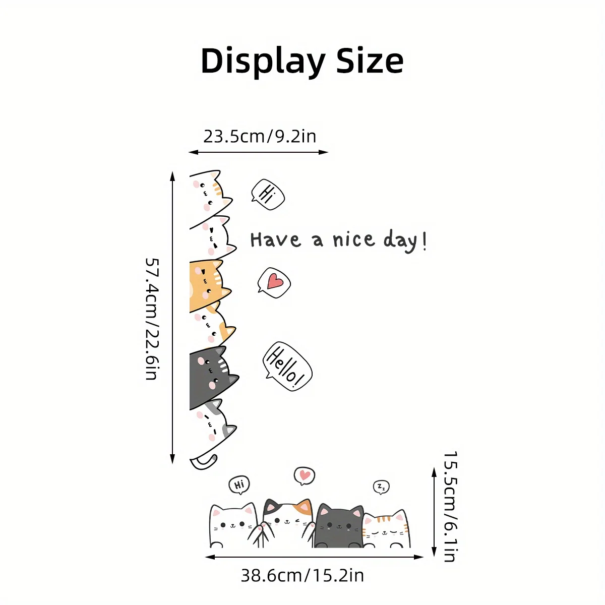 Cute Cat Wall Stickers 5