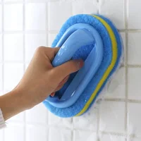 Household Cleaning Brush With Handle Dish Soap Bathroom Kitchen Tub Thicken Scrubbing Sponge Wipe Durable Tools Accessories Home 1