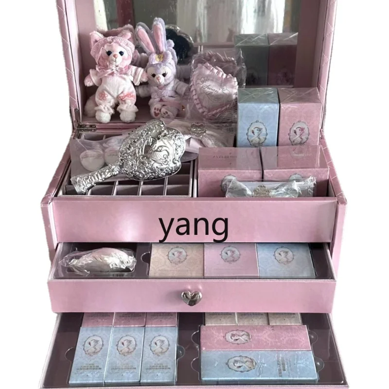 

CX Swan Ballet Makeup Gift Box Antique Hard-Side Suitcase Little Angel New Gift Allin Full Set Box