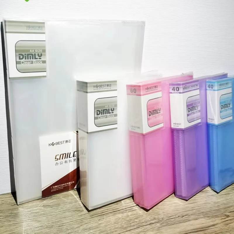 File Folder A5 Multilayer Insert Data Book 40-100 Pages Transparent Loose-leaf Office Supply