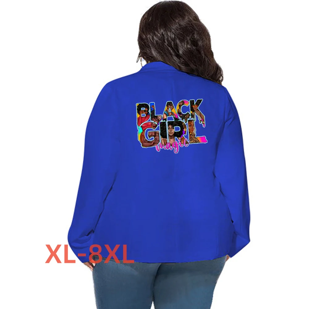 

Plus Size 4xl 5xl 6xl 7xl 8xl Winter Fashion Women's Coat Black Girl Print Kurtki Zimowe Damskie Abrigo Mujer Elegante