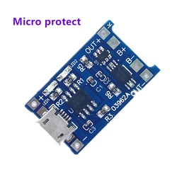 Universal 3.7V Lithium Battery Charger Module with Micro USB and Type - C Inputs (Micro Protection)
