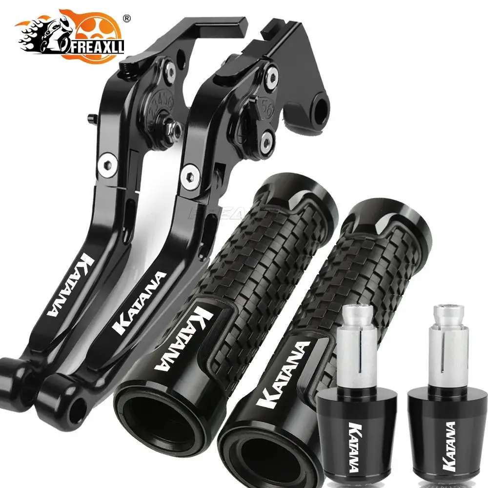 

GSX 600F For SUZUKI KATANA GSX600F 1989 1990 1991 1992 1993 1994-2007 Motorcycle Brake Clutch Levers Handlebar Hand Grips ends