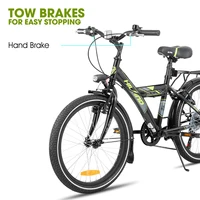 Vélo de montagne pour enfants Hiland 20/24 pouces pour garçons et filles de 6 à 10 ans avec 6 vitesses Shimano 4