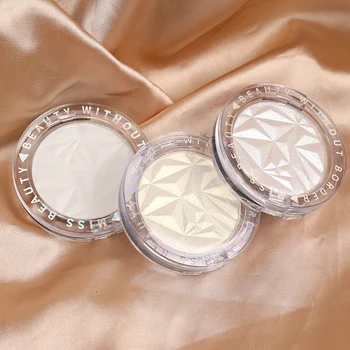 3 Colors Diamond Highlighter Powder Palette Glitter Face Contour Brighten Makeup Shimmer Ultra-concentrated Illuminate Cosmetic 6