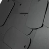 50 Pcs Metal Stamping Blanks Black For Stamping, Engraving Blanks Aluminum Stamping Blanks Keychain Blank Dog Tag Easy Install 3