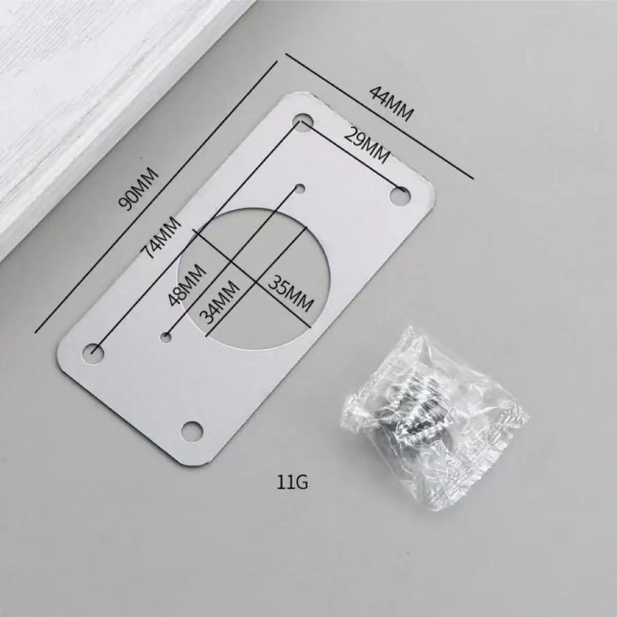 Cabinet Door Hinge Repair and Protection Plate
