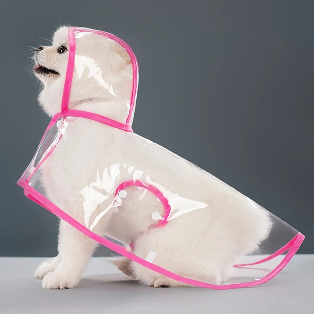 Transparent Pet Raincoat Waterproof 3