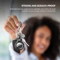 GITFOS Airtag Holder For Apple Airtag GPS Tracker Case Anti-lost Keychain Holde for Luggage Backpack Pet Collar Keys 2