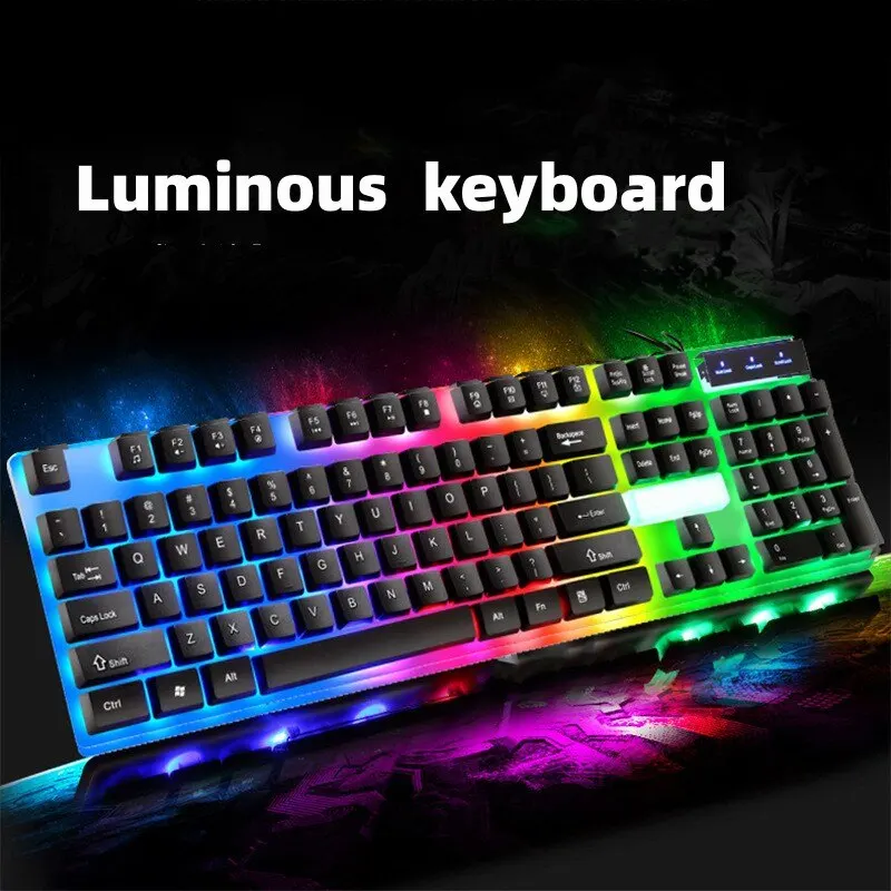 ITLY USB Wired Keyboard Set 104 Keys Backlight Gaming Keyboard Gaming  For Laptop PC Computer 1