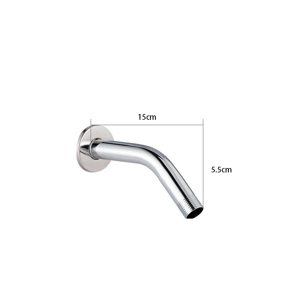 

Showers Adapter Shower Extension Arm Bathroom Handheld Head Hose Pipe Extra Replacement Stainless Steel Straight