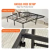 VEVOR 18 Inch Full Metal Bed Frame Platform No Box Spring Needed 1500 lbs Loading Capacity Embedded Heavy Easy For Household 6