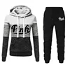 2024 Hot Sales Womens Tracksuit Print ColorBlock Hooded Sweatshirts Fashion Trend Versatile Pullover Street Warm Casual Clothing 5