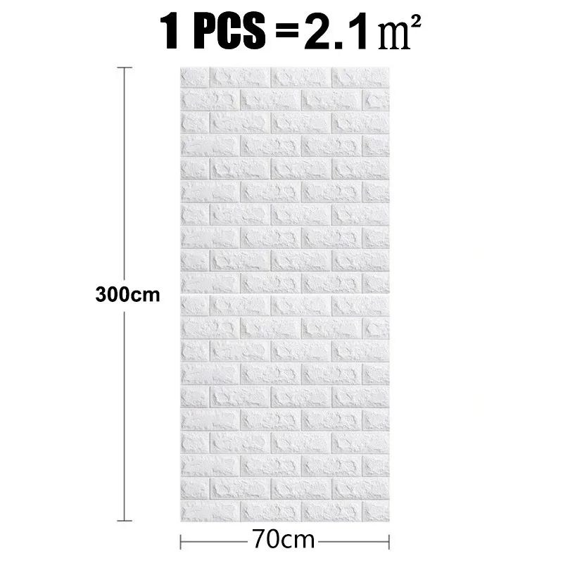 3D Brick Wall Stickers DIY Decor Self-Adhesive Waterproof Wallpaper For Kids Room Bedroom Kitchen Home Wall Decor self adhesive wallpaper self adhesive stickers wall stickers adhesive wallpaper