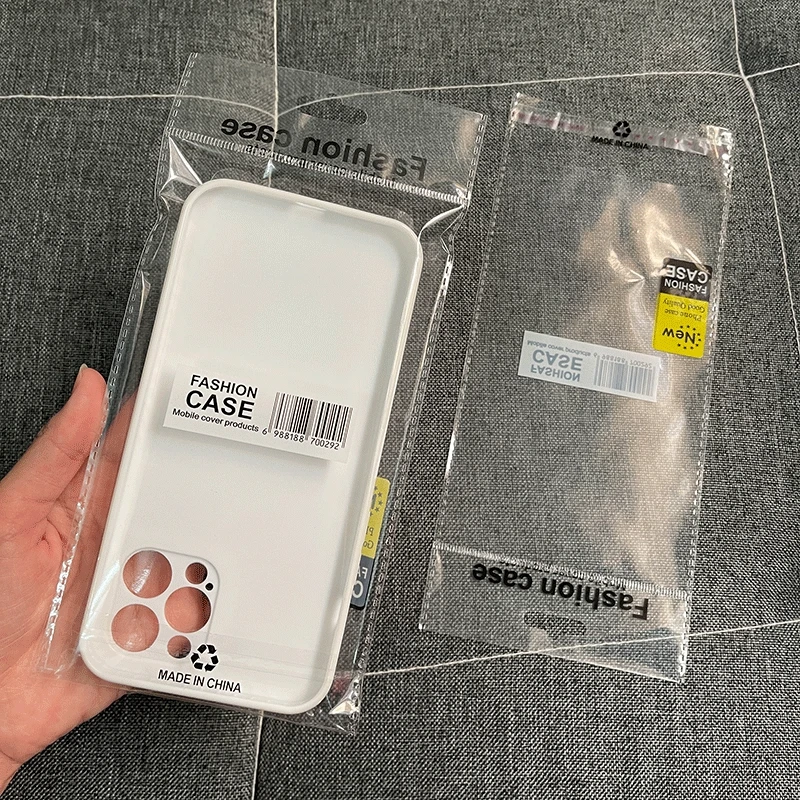 pces neutro preto pp plástico caixa do telefone celular zip lock sacos de embalagem selagem bolsa
