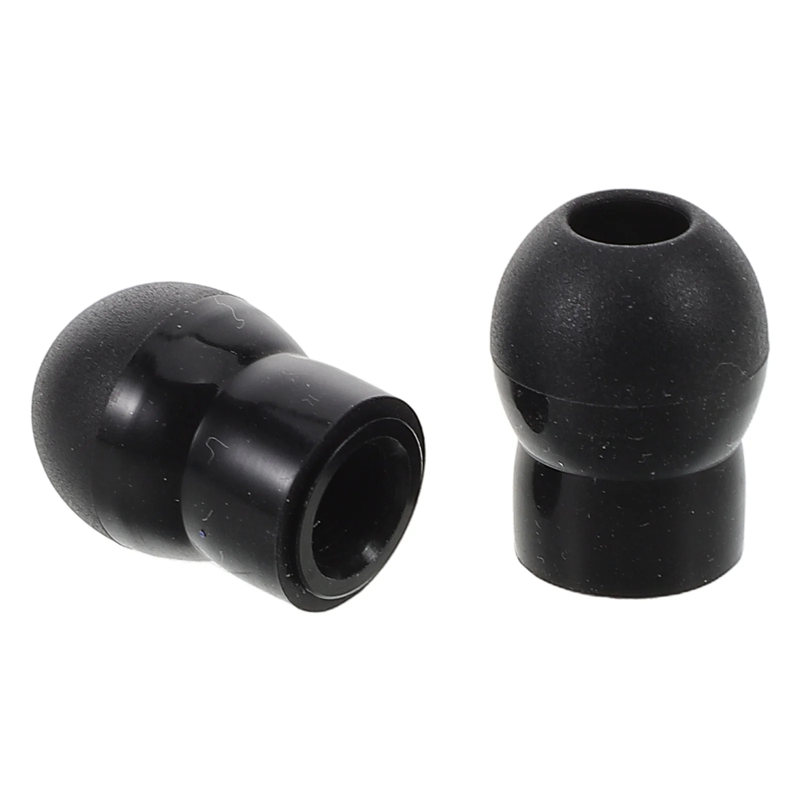 2 Pcs Stethoscope Earplugs Soft Silicone Replacement Parts Universal Buds Medical Health Care Black Listening Equipment Hearing