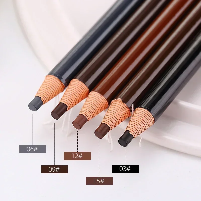 5pcs Professional Microblading Pencil Permanent Eyebrow Pencil Tattoo Waterproof Art Tint Makeup Eye Brow Pen Enhancers Cosmetic 3