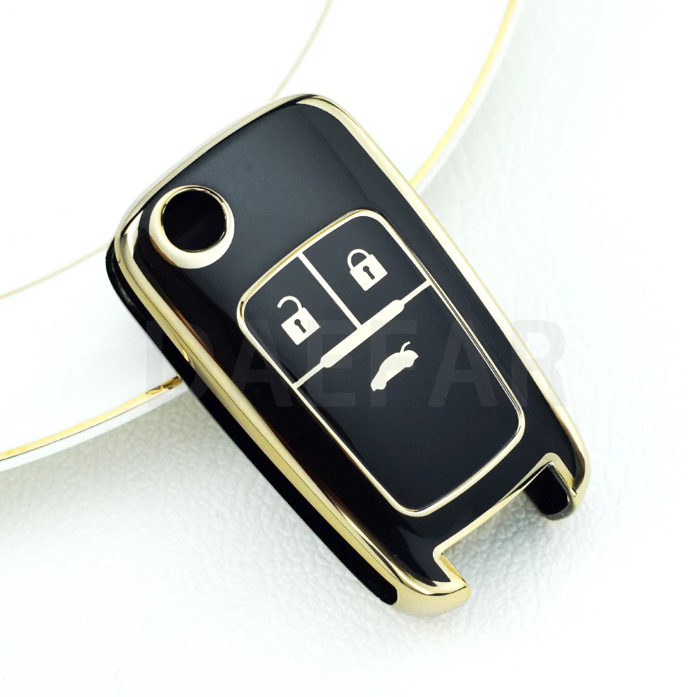 Key Case For Chevrolet Car Key Fob Cruze Malibu Camaro Aveo Equinox Impala Sonic 2 3 4 5 Buttons TPU Smart