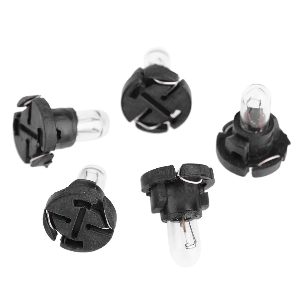 5pcs Dashboard LED Bulbs Universal 12V T4 Vehicle Instrument Lamps Auto Accessories Replacement for Toyota Honda Nissan